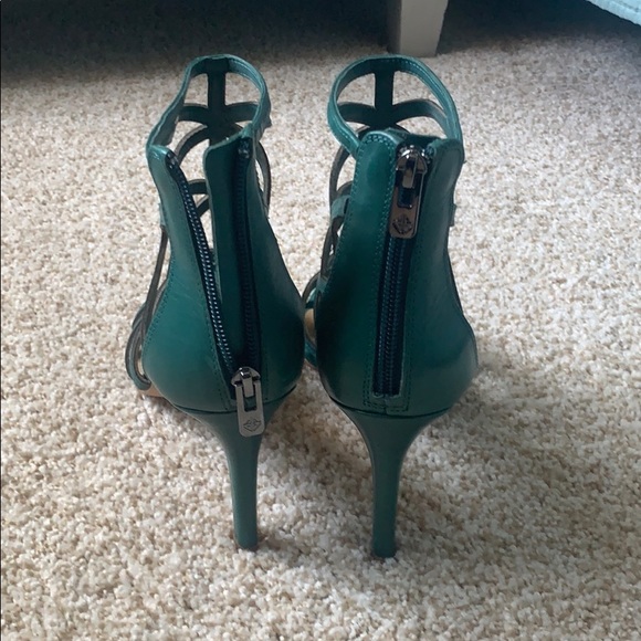 Antonio Melani Teal Cages Sandals - Picture 3 of 5
